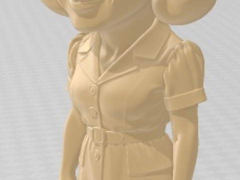 Ingrid Bergman - Cartoon Doll Printable 3D Print Model