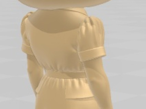 Ingrid Bergman - Cartoon Doll Printable 3D Print Model