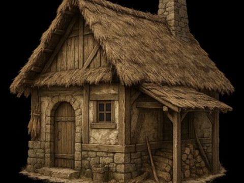 House - Medieval 2 Printable 3D Print Model