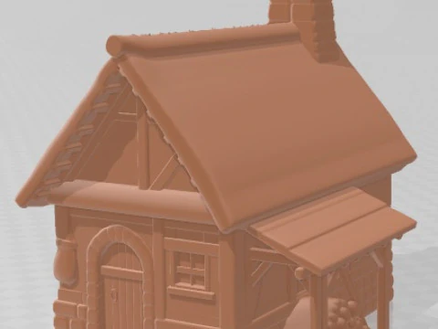 House - Medieval 2 Printable 3D Print Model