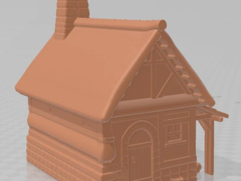 House - Medieval 2 Printable 3D Print Model