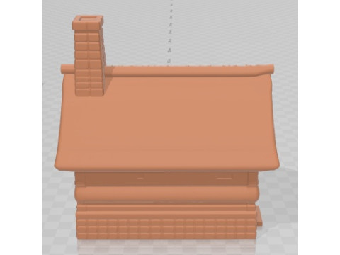 Rumah - Abad Pertengahan 2 Dapat Dicetak Model Cetak 3D
