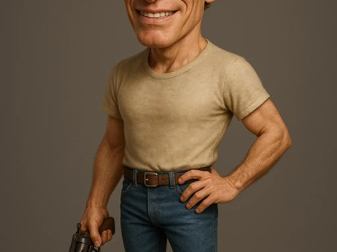 Charlton Heston - Cartoon Doll Printable 3Dプリントモデル