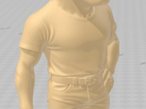 Charlton Heston - Cartoon Doll Printable 3D Print Model