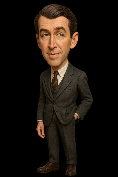 James Stewart - Cartoon Doll Printable 3D Print Model .c4d .max .obj .3ds .fbx .stl .blend 