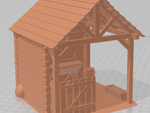 Stable - Medieval 1 Printable 3D 打印模型