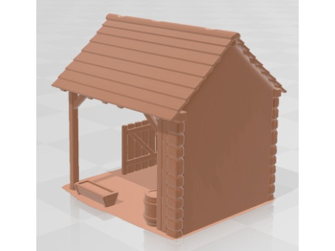 Stable - Medieval 1 Printable 3D 打印模型