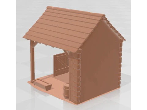Stable - Medieval 1 Printable 3D Print Model