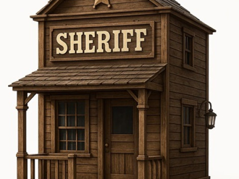 Office Sheriff - Far West Printable Modello di stampa 3D