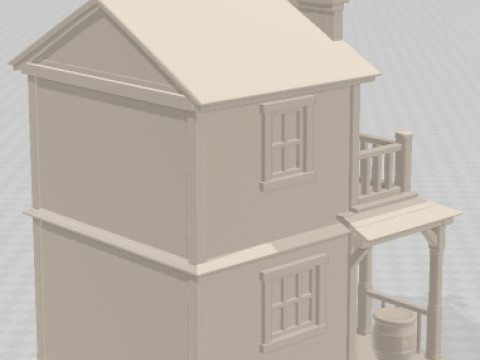 サルーン - ファーウェスト印刷可能 3Dプリントモデル