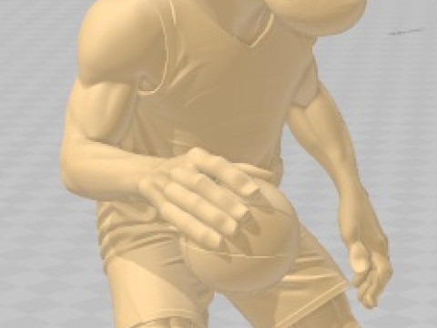 Kevin Durant - Boneka Kartun Dapat Dicetak Model Cetak 3D