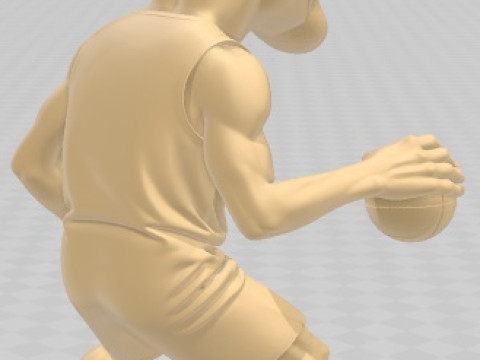 Kevin Durant - Boneka Kartun Dapat Dicetak Model Cetak 3D