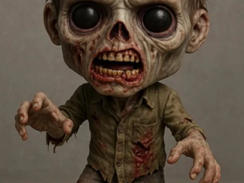 Funko - Zombie Printable Doll 3D Print Model