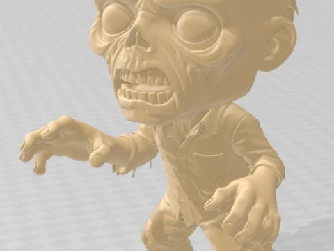 Funko - Zombie Printable Doll 3D Print Model