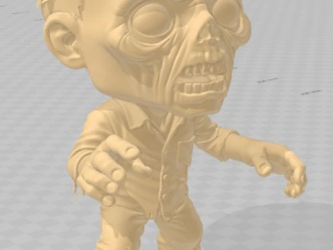 Funko - Zombie Printable Doll 3D Print Model