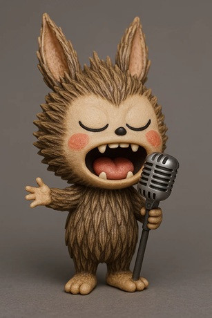 Labubu - Спів для друку 3D Принт Модель .c4d .max .obj .3ds .fbx .stl .blend