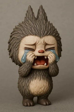 Labubu - Crying Printable 3D Print Model .c4d .max .obj .3ds .fbx .stl .blend 