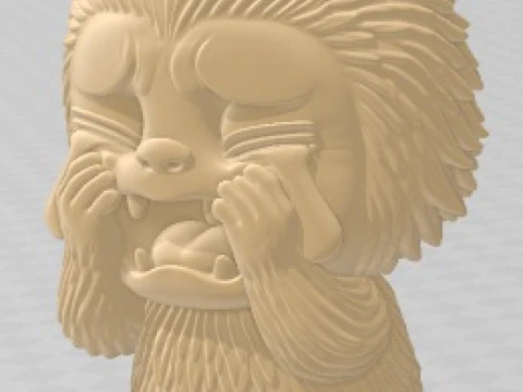 Labubu - Crying Printable 3D Print Model