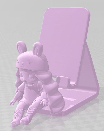 Na Na Na Surprise - Mobile Phone Holder - 1 Printable 3D Print Model .c4d .max .obj .3ds .fbx .stl .blend