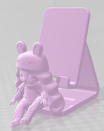 Na Na Na Surprise - Mobile Phone Holder - 1 Printable 3D Print Model .c4d .max .obj .3ds .fbx .stl .blend 