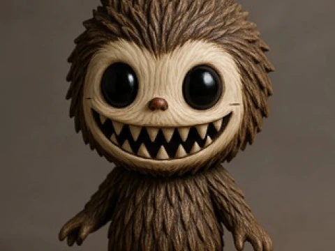 Boneca para impress&atilde;o Labubu 1 Modelo de Impressão 3D