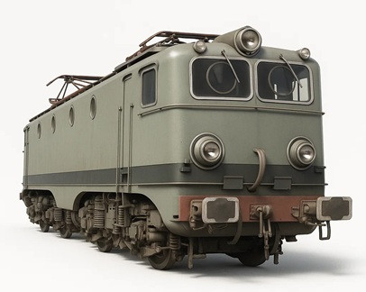 Lokomotywa-Alsthom 7600 do druku Model do druku 3D .c4d .max .obj .3ds .fbx .stl .blend 