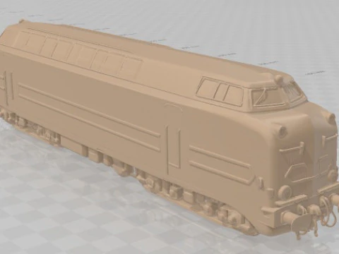 Locomotive - SNCF Alsthom Class CC 65000 Printable 3D Print Model