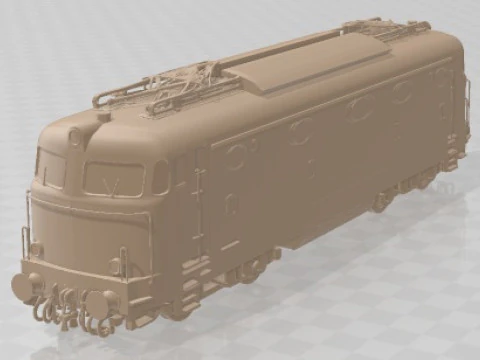 लोकोमोटिव - ई 444 मुद्रण योग्य 3D प्रिंट मॉडल