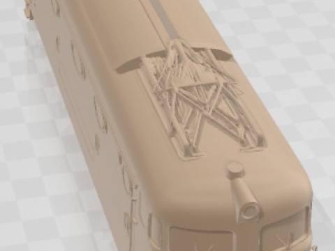 기관차 - E 444 인쇄 가능 3D 프린트 모델