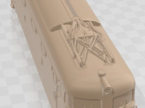 लोकोमोटिव - ई 444 मुद्रण योग्य 3D प्रिंट मॉडल