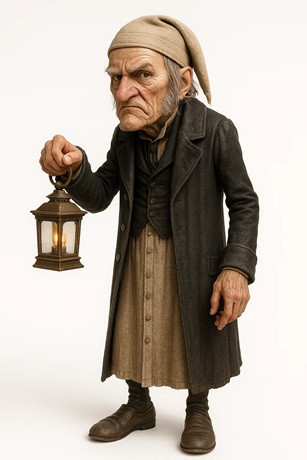 A Christmas Carol - Cartoon Doll Printable 3D Print Model .c4d .max .obj .3ds .fbx .stl .blend 