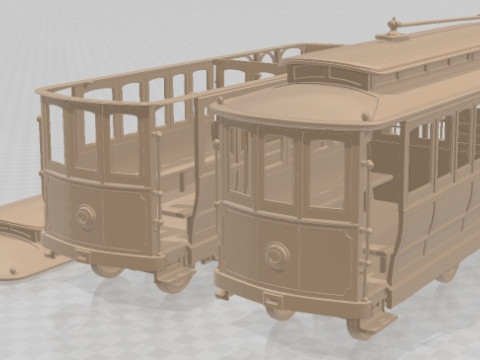 Funivia - San Francisco stampabile Modello di stampa 3D