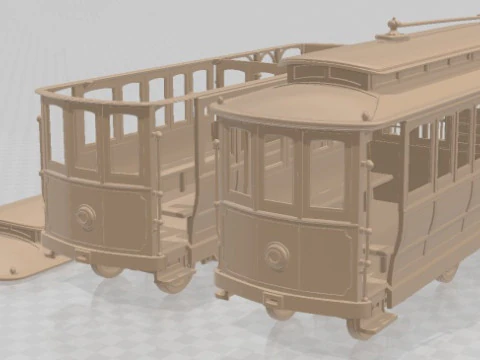 Cable Car - San Francisco Printable 3D Print Model