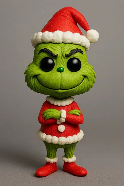 Funko - Grinch Printable Doll 3D Print Model .c4d .max .obj .3ds .fbx .stl .blend
