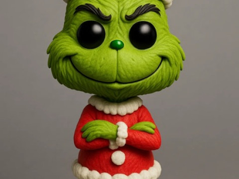 Funko - Grinch Printable Doll 3D Print Model