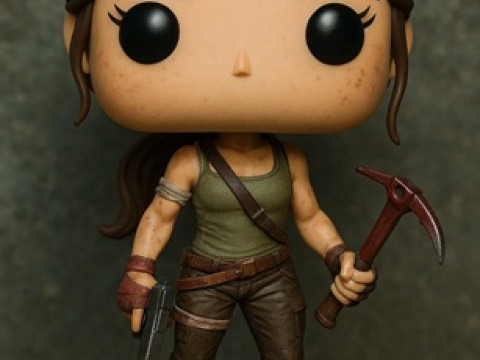 Funko - Boneka Cetak Tomb Raider Model Cetak 3D