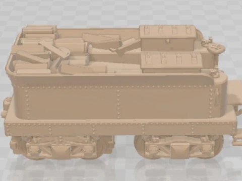 Jupiter Steam Train 1868 Printable 3D Print Model