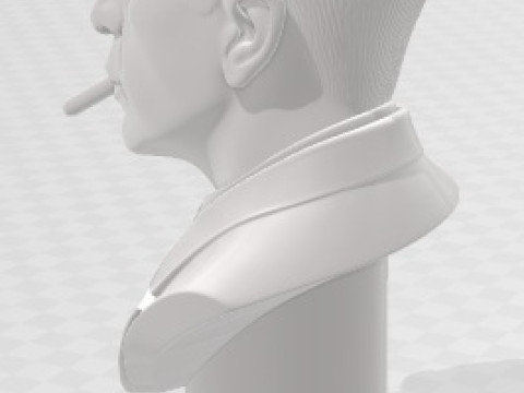 Humphrey Bogart - Printable Bust 3D Print Model