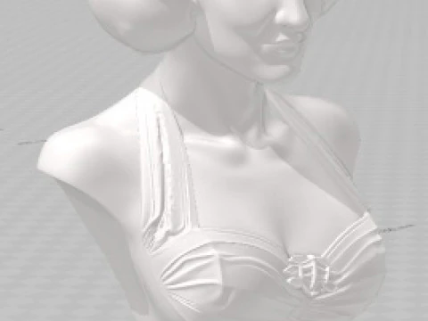 Bette Davis - Printable Bust 3D Print Model
