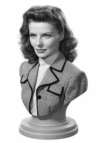 Katharine Hepburn - Printable Bust 3D Print Model .c4d .max .obj .3ds .fbx .stl .blend