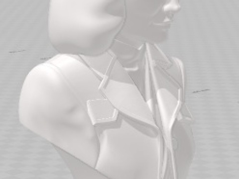 캐서린 헵번 - 인쇄 가능한 흉상 3D 프린트 모델