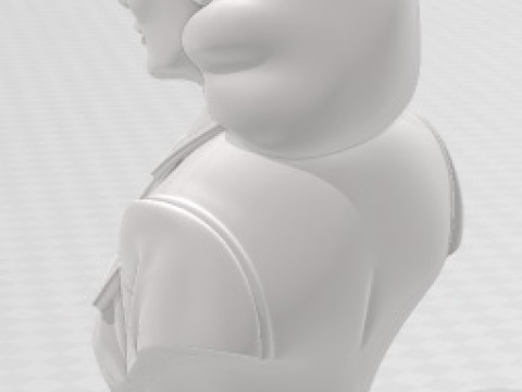 캐서린 헵번 - 인쇄 가능한 흉상 3D 프린트 모델