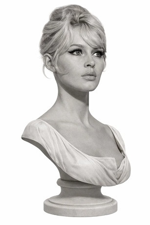 Brigitte Bardot - Printable Bust 3D Print Model .c4d .max .obj .3ds .fbx .stl .blend 