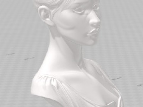 Brigitte Bardot - Printable Bust 3D Print Model