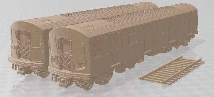 R160 Train New York City Subway Printable 3D Print Model .c4d .max .obj .3ds .fbx .stl .blend