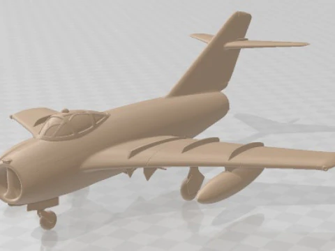 MIG 17 1952 Printable 3D Print Model