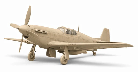 North American P-51B Mustang Printable Airplane 3D Print Model .c4d .max .obj .3ds .fbx .stl .blend 