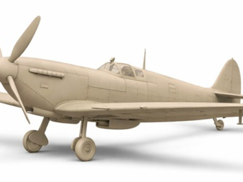 Spitfire Mk Vb Printable Airplane 3D Print Model