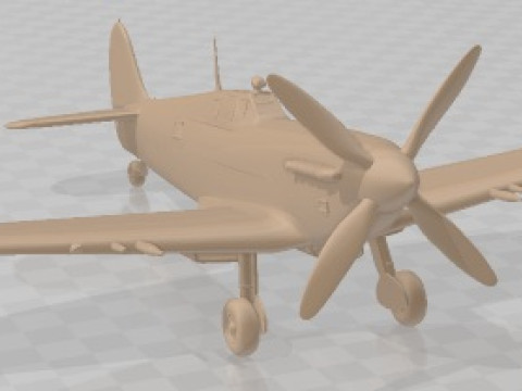 Spitfire Mk Vb Printable Airplane 3D Print Model