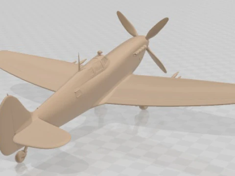 Aereo stampabile Spitfire Mk Vb Modello di stampa 3D